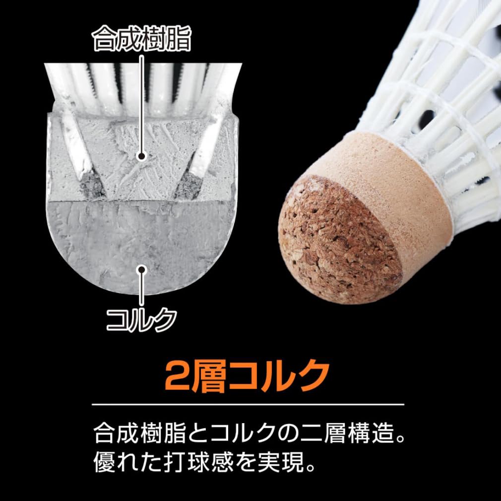 Amazon | TIGORA(ティゴラ) バドミントン 練習用シャトル 水鳥羽根